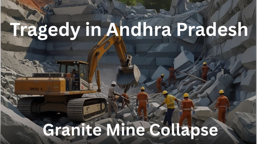 Granite quarry collapse andhra pradesh