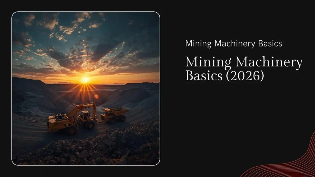Mining Machinery Basics: A Powerful Guide to Essential Equipment and Smart Operations (2026)