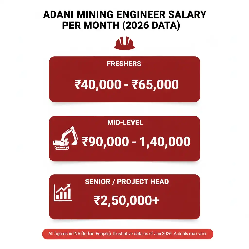 Adani Mining Engineer Salary Breakdown