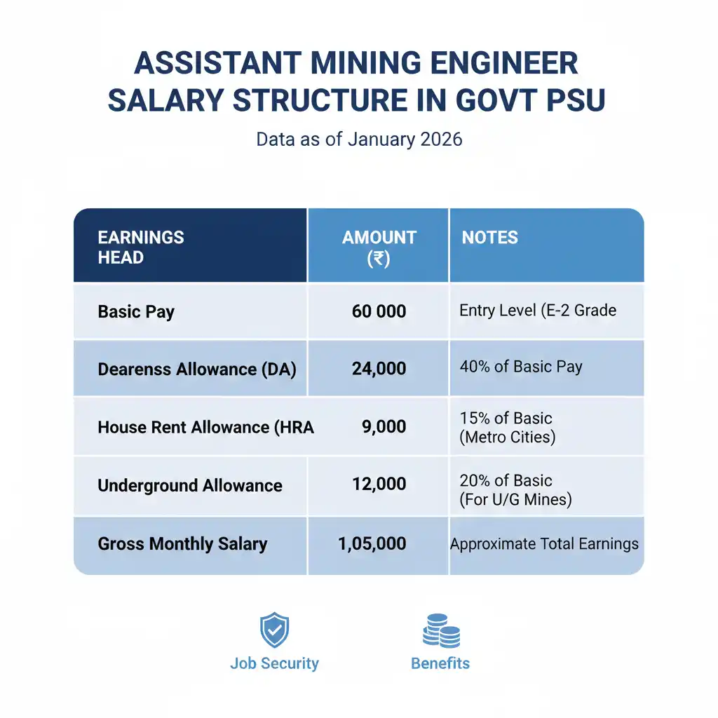 Assistant Mining Engineer Salary in Private Mines