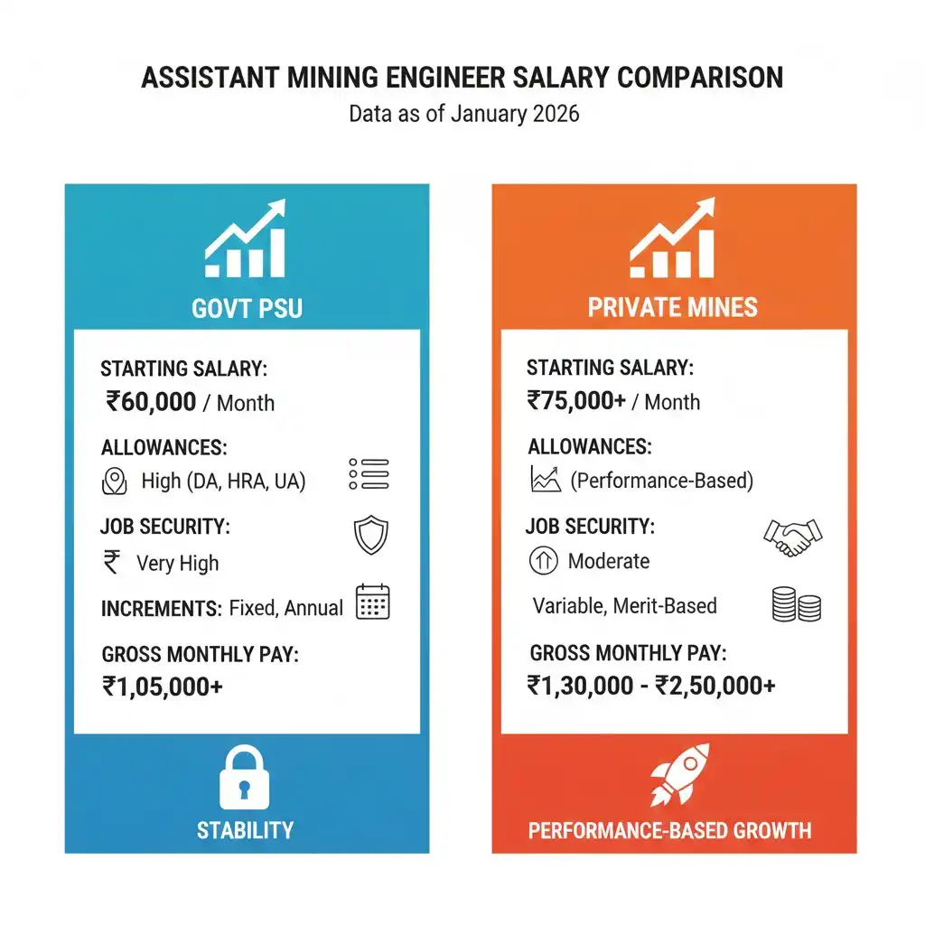 Assistant Mining Engineer Salary Structure

