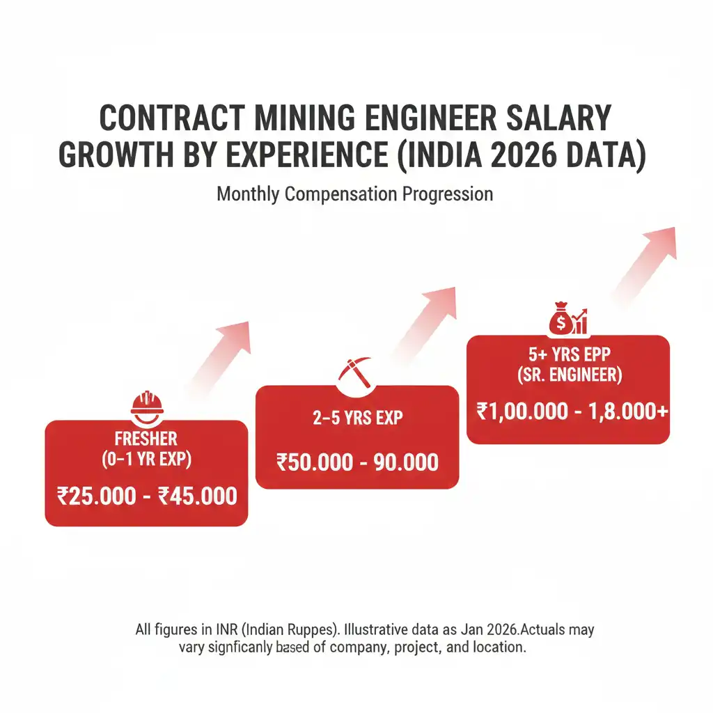Contract Mining Engineer Salary in India