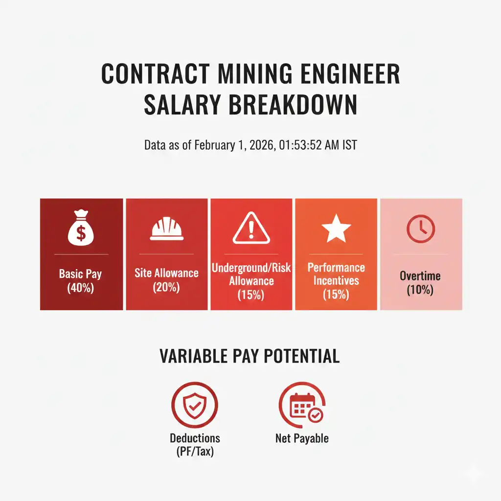 Contract Mining Engineer Salary Breakdown