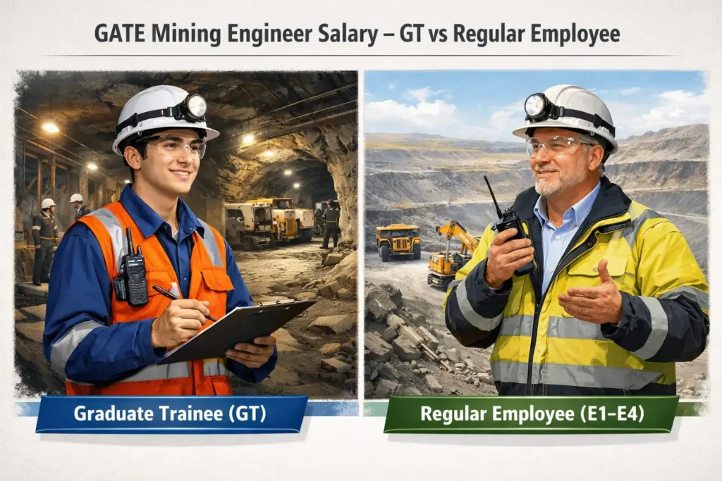 GATE Mining Engineer Salary in PSU | GT vs Regular Employee