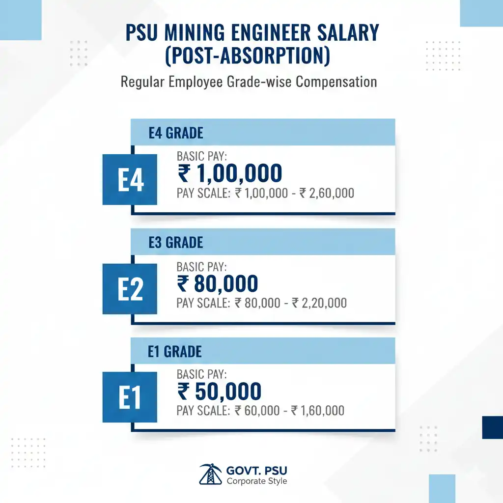 GATE Mining Engineer Salary Structure in PSUs