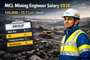 MCL Mining Engineer Salary Per Month in 2026