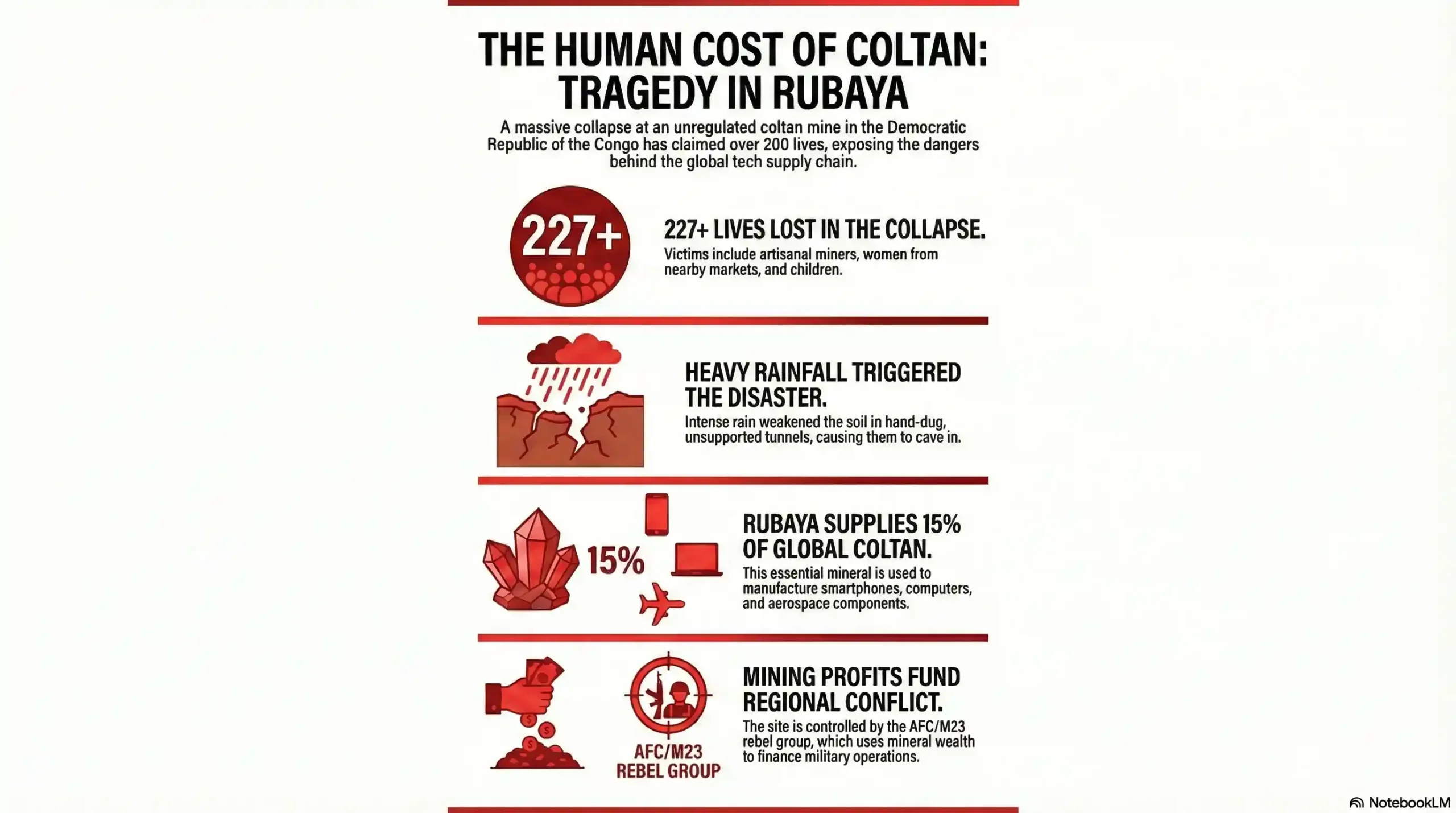 More Than 200 Killed in Coltan Mine Collapse in Eastern DR Congo