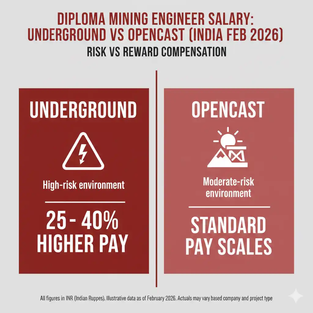 Diploma Mining Engineer Salary – Underground vs Opencast Mines