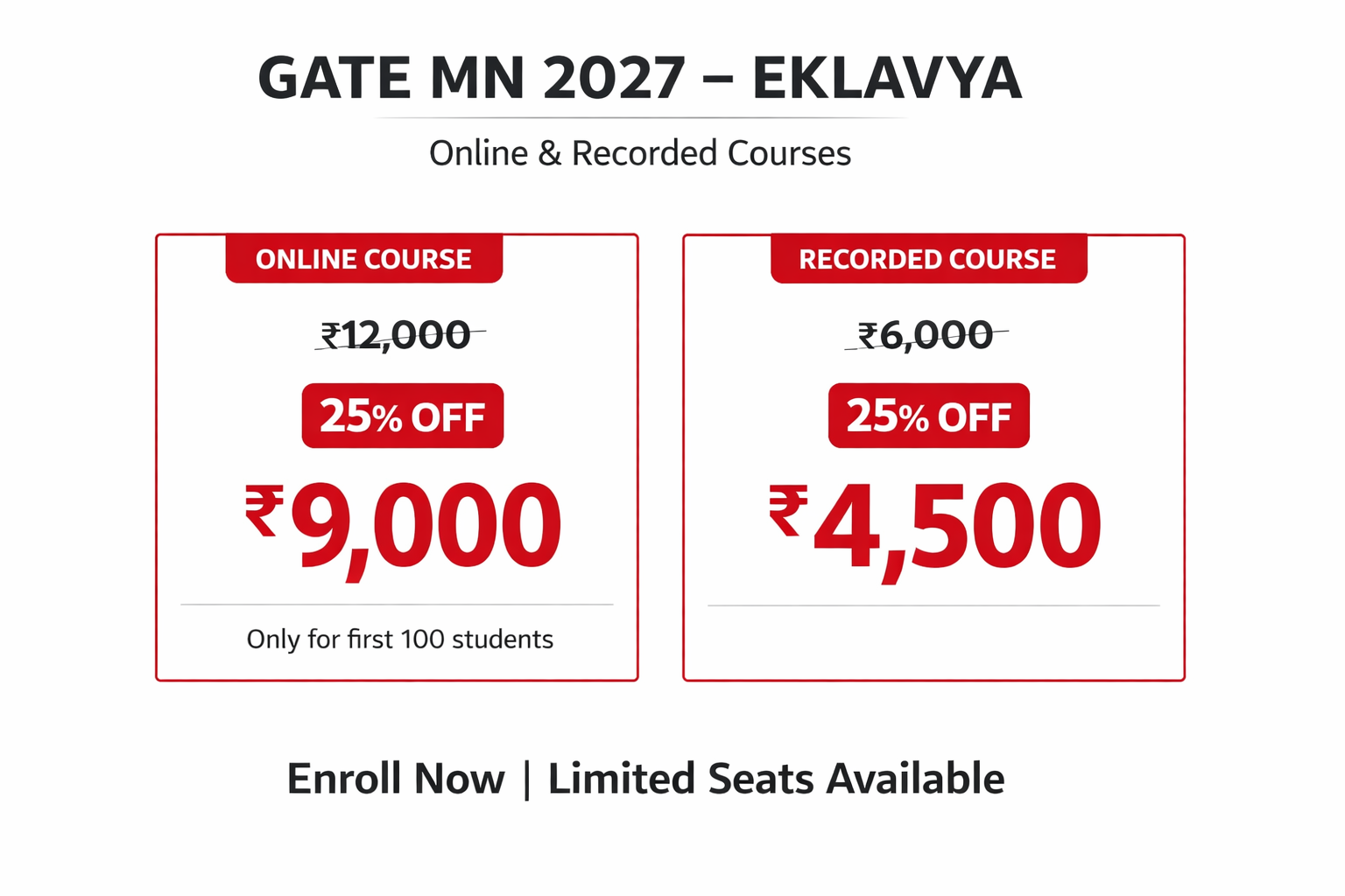 Mining GATE 2027 recorded course