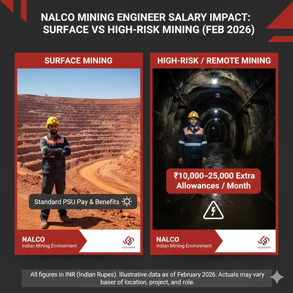 NALCO Mining Engineer Salary Per Month – Underground vs Surface Mines