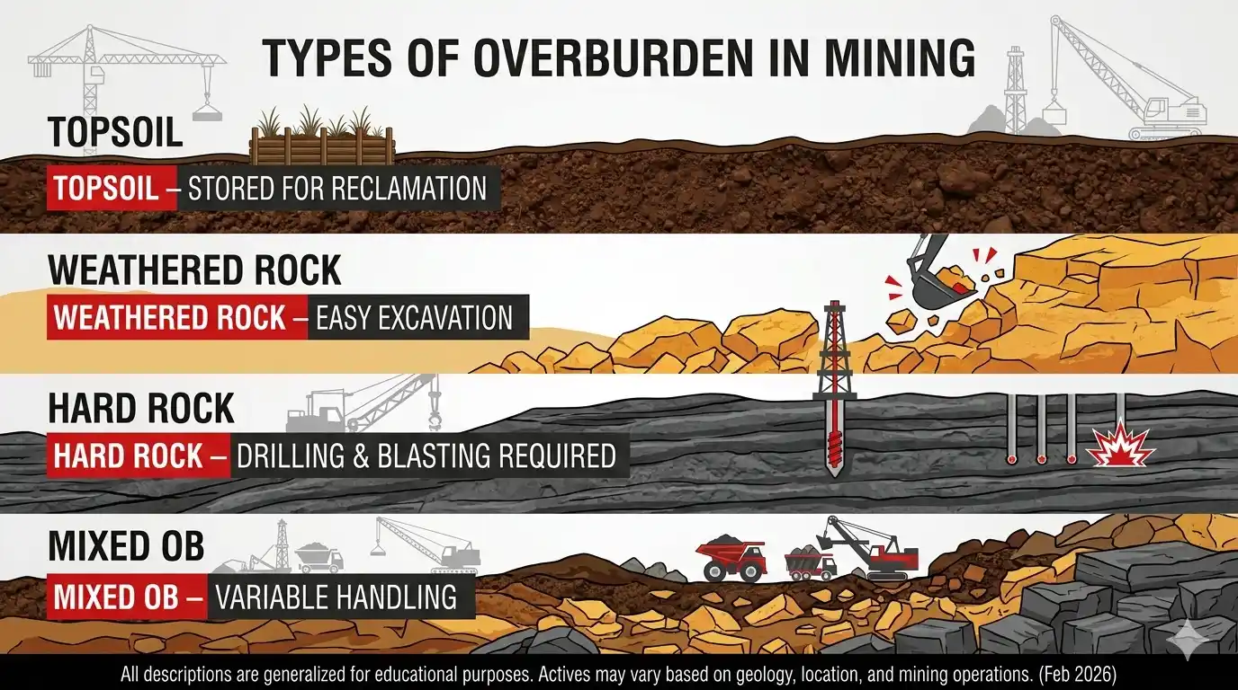Types and Characteristics of Overburden