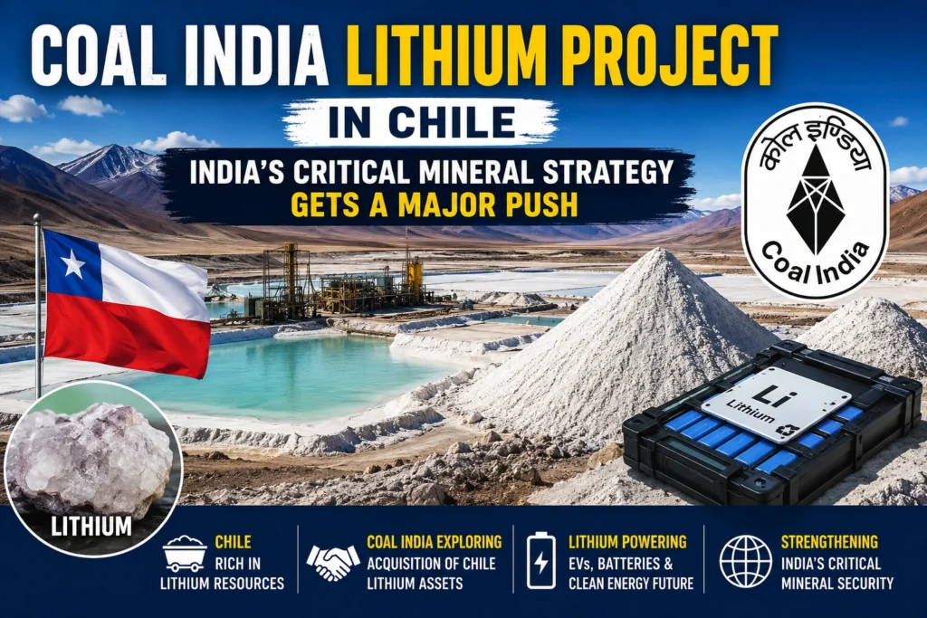 Coal India Lithium Project in Chile