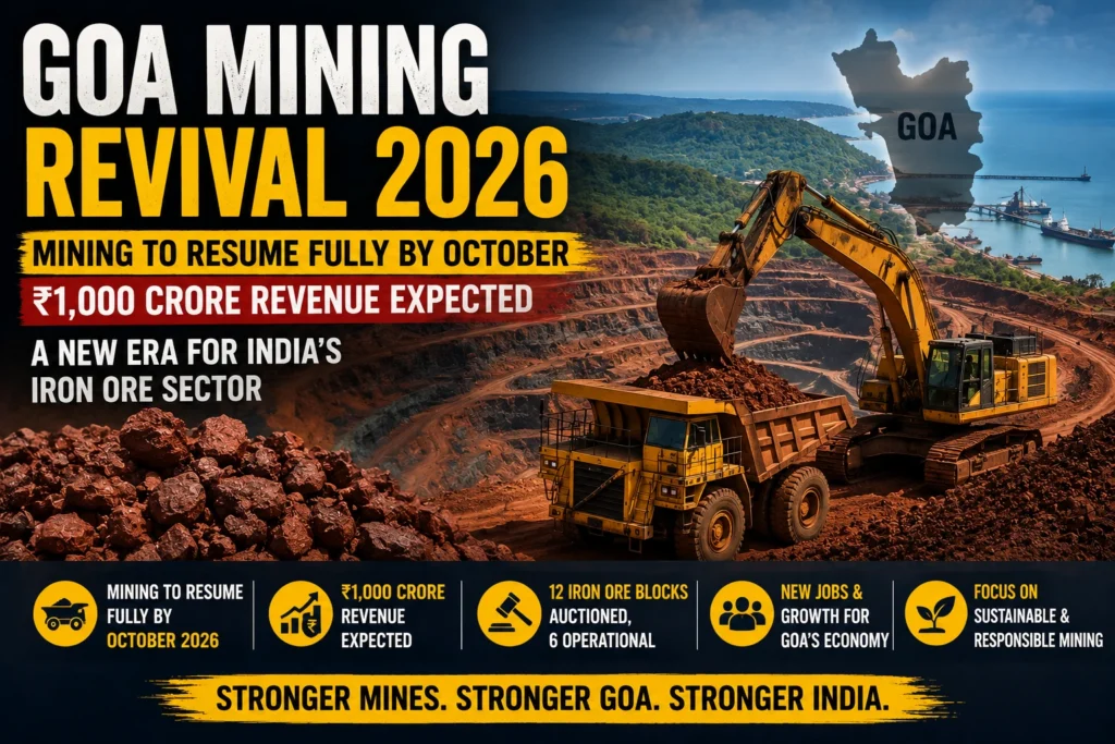 Goa Mining to Resume Fully by October 2026